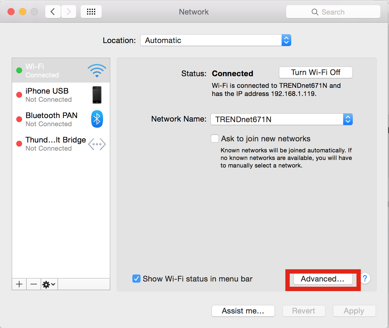 network connect mac 10.10