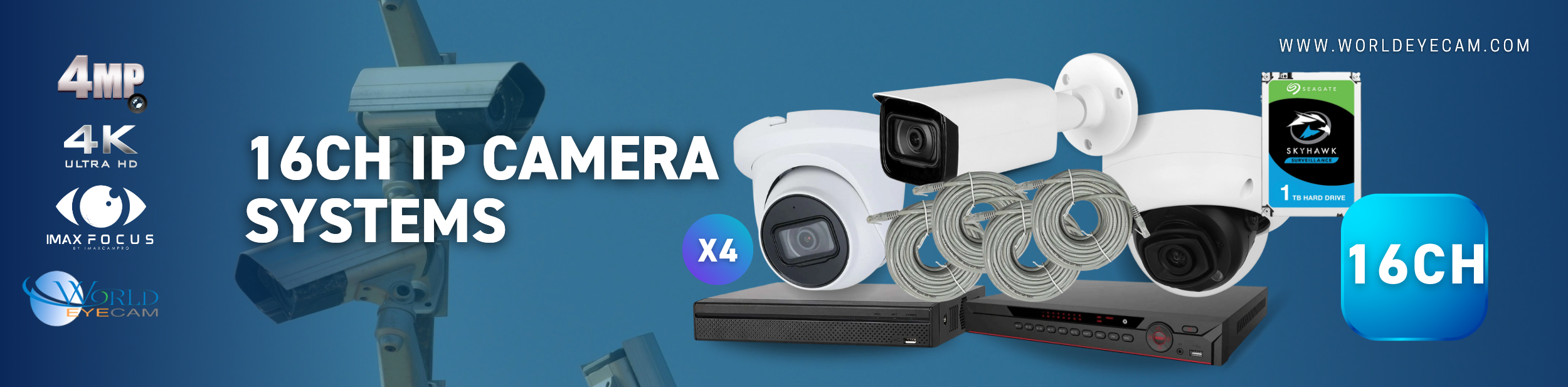 16CH IP Camera Kits