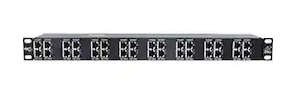 16 Channel Rackmount POE/Ethernet Protector, 1U, Shielded RJ45 In/Out, 10GbE