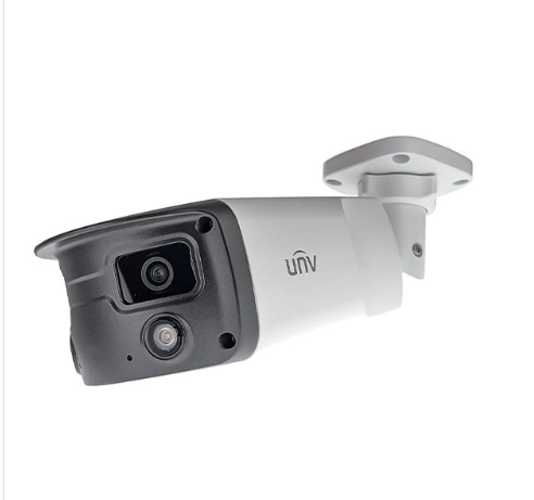 4MP Wide Angle Weatherproof 24/7 ColorHunter Bullet IP Security Camera with 2 x 4.0mm Fixed Lenses and 2-Way Audio