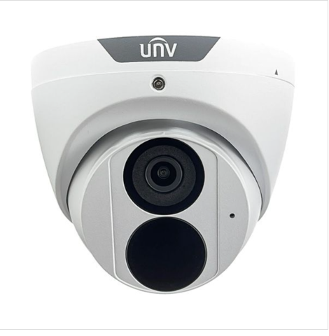 UNV 4MP IP Weatherproof IR Turret Camera with Built-in Mic and 2.8mm Fixed Lens
