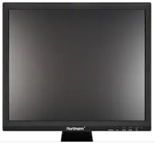 NORTHERN VIDEO | LED17ST LED Monitor, 17", 1280 x 1024 Resolution, 5:4 Aspect Ratio, 1000:1 Contrast Ratio, 25 Watt, 12 VDC, 15.2" Width x 7.2" Depth x 14.6" Height