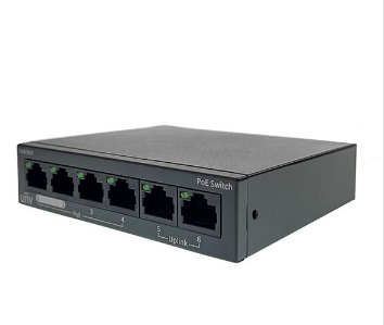 UNV 4-Port Power over Ethernet (PoE) Switch with 2 Additional Uplink Ports