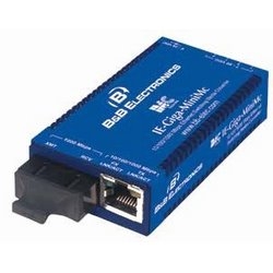 Miniature media converter, TX/SSLX-SM1550-SC, industrial grade 10/100/1000 IE-Giga-MiniMc