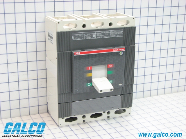 Circuit Breaker TMAX T6S 800 UL/CSA fixed three-pole with front terminals and solid-state release in AC PR221ds-ls/i r 800