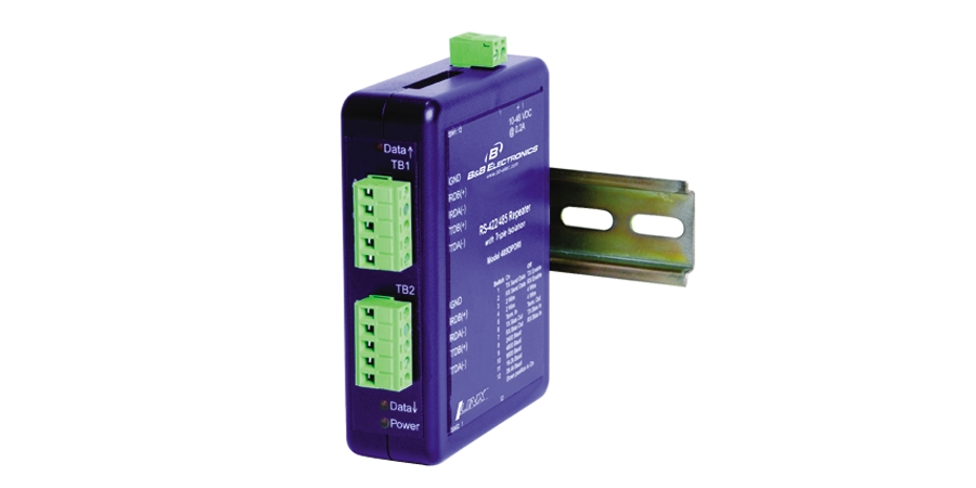 RS-485/422 Industrial Isolated Repeater, DIN Rail