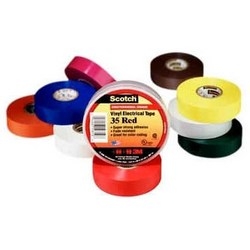 Vinyl Color Coding Electrical Tape, Premium Grade, 1/2" Width x 20’ Length x 7 Mil Thk, 17 Lb/Inc...