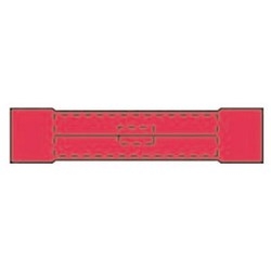 Butt Connector, Butted Seam, 600 Volt, 1" Length, 0.145" Diameter x 0.03" Thk, 22 to 18 AWG, Viny...