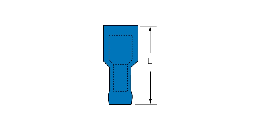 3M Scotchlok Female Disconnect Heatshrink Nylon Insulated, 25/bottle, MNHU14-250DFIX