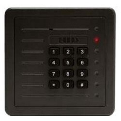 Access Card Reader, HID, Card or Pin Configuration, Gray, With Keypad