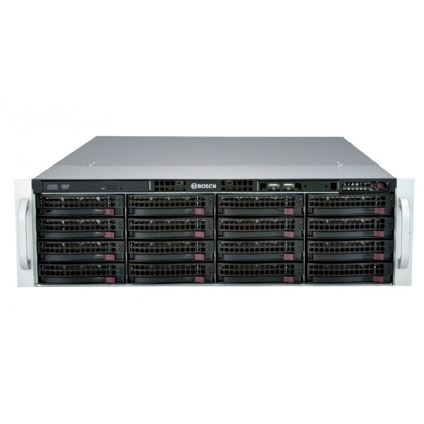 Network Video Recorder, Rack Mount, 3HU, 128-Channel, 475/550 Mbps Bandwidth, 100 to 240 Volt AC, 2.9/1.7 Ampere at 140/240 Volt AC, 1200 Watt, RAID 5/5+/6, 16x4 TB, With HDD