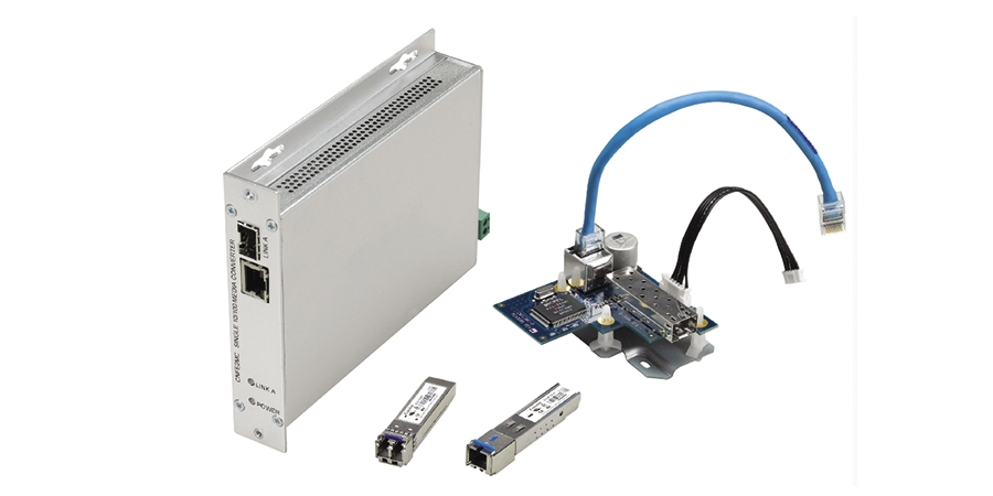 Media Converter with SFP Socket, 120-230 V AC, 50/60 Hz, Surface/Rack Mount Enclosure