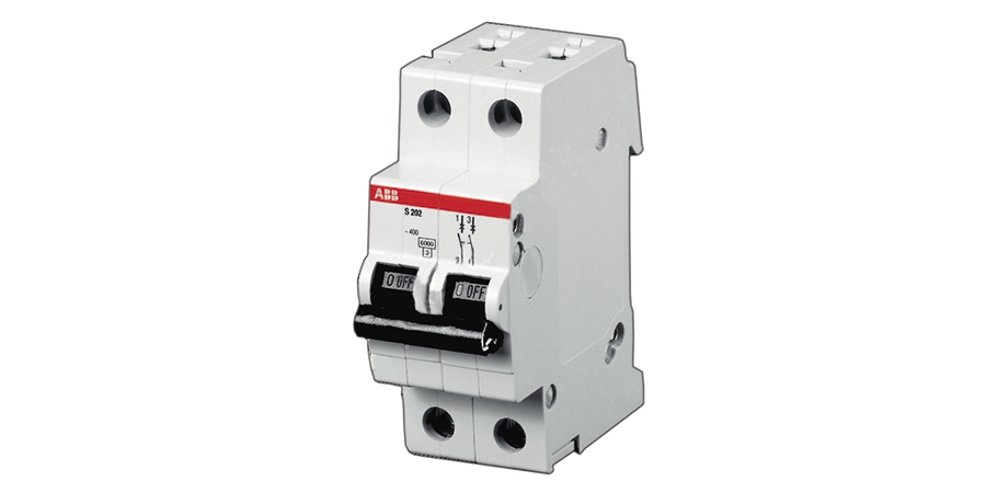 S 200 miniature circuit breaker, 2 poles, 480Y/277 V AC, tripping characteristic K, 3 AMP