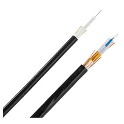 Indoor/Outdoor All-Dielectric Cable, Plenum Rated, 24-Fibers, OM4 10 Gig 50/125µm Multimode Fiber...