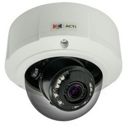 Dome Camera, WDR, 3x Zoom, Day/Night, H.264/MJPEG, 2592 x 1944 Resolution, F1.2 to 2.1 DC Iris/Auto Focus 3 to 9 MM Lens, PoE