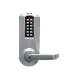 Electronic Door Lock, Solid Cast Housing and Lever, Satin Chrome, Includes Override, Schlage C