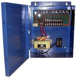 Power Supply, Fully Regulated, Distributed, 9-Channel, 12 VDC, 4A, 8.125" Width x 3.75" Depth x 9.275" Height, With LED Indicator