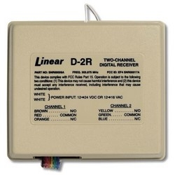 D-2RDigital Wireless Receiver, 2-Channel, 64-Discrete Code, 12 to 16 Volt AC/11 to 24 Volt DC, 60...