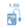 1.5U - 4 HDD Bays