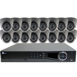 16 HD 1080P Security Dome & HD-CVI DVR Kit for Business Professional Grade
