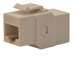 DC-IC5E-W-10 Cat 5e In-Line Coupler, UTP (keystone type) White-10 Pack Qty