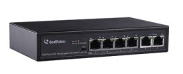 Geovision GV-APOE0400 6-Port 10/100 Mbps Unmanaged PoE Switch with 4-Port PoE