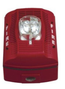 System Sensor SPSRK SpectrAlert Advance Red Outdoor Speaker Strobe, Standard CD, "FIRE" Marking