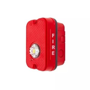 System Sensor SGRKLED L-Series Outdoor Compact Wall-Mounted LED Strobe, "FIRE", Red