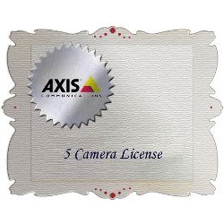 0202-014 Additional license to be added to "Axis Camera Station 10" base license provides recording for additional 5 Axis network video channels; 5 Camera Add-On License.