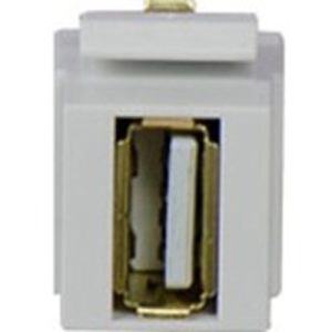 Legrand On-Q WP1220-WH USB A/A White Keystone Coupler Insert