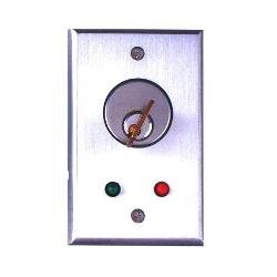 1100/7012 Camden Flush Mount Key Switch, SPST Momentary, N/O With 1 Red 12V Led