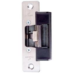1605L-US32D Dynalock 1600 Electric Strikes, 1-1/8” x 5-7/8” Round Corner, Aluminum/Wood Frames, Low Profile, Brushed Stainless Steel