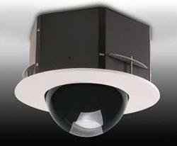 21898 Indoor recessed ceiling housing with smoked glass for the AXIS 213 AXIS 214 AXIS 215 AXIS 23xD+ and AXIS 233 Network Camera. 