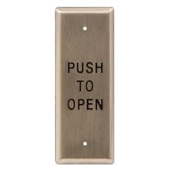 25/3-DP Camden All-Active Narrow Switch, 'Push to Open', Black Graphics, DPDT Switch Instead of S...