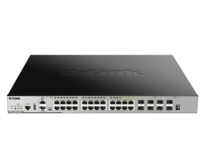28-Port Layer 3 Stackable Managed PoE Gigabit Switch DGS-3630-28PC
