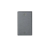 1-Gang No Device Blank Wallplate, Standard Size, 302 Stainless Steel, Box Mount, - Stainless Steel