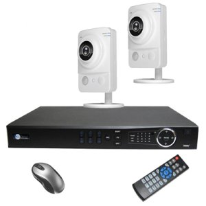 2 Indoor WIFI Security Camera NVR System for Business or Home Office