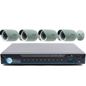 4 HD 1080p Bullet DVR System Kit for Business Professional Grade