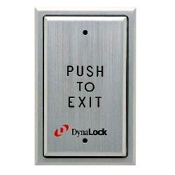 6750 Dynalock Pushplates Single Gang, Recessed 1-60 Sec. PTD, FORM Z