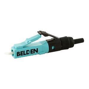 Belden AX105252 LC Fiber Connetor, FX Brilliance, Multimode OM3/OM4 50µm, Aqua, 25-Pack
