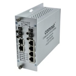 CNFE6+2USPOE-S 8 Port 10/100 Mbps Ethernet Unmanaged Switch 2FX Single mode, 6TX (PoE)