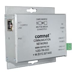 CWFE1003POEM/M Comnet Commercial Grade 100Mbps Media Converter with 48V POE, Mini, MM, 2 Fiber, SC Connector