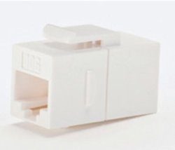 DC-IC6A-W-5 Cat 6A In-Line Coupler, UTP (keystone type) White-5 Pack Qty