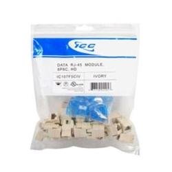 IC107F5CIV CAT 5e, HD, 25 PK Modular Connector, Ivory