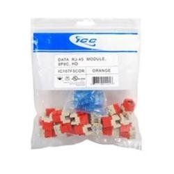 IC107F5COR Cat 5e, HD, 25 PK Modular Connector, Orange