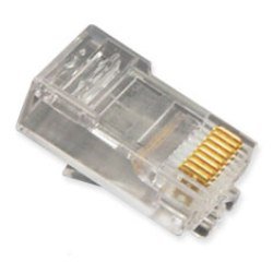 ICMP8P8SRD Plug, 8P8C, Oval Entry Solid (100Pack)