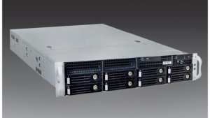 Network Video Recorder, Standalone, 200-Channel, 8-Bay, Rackmount, H.265/H.264/MPEG-4/MJPEG Compression, 19" Width x 22.05" Depth x 3.46" Height, With Hardware RAID