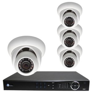 4 HD 2 Megapixel IR Dome NVR Kit for Business Commercial Grade