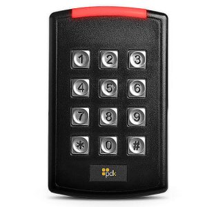 PDK RKB Red Keypad Reader. Multi-Technology, High-Security (13.56 MHz), Mobile (BLE), OSDP, Weigand