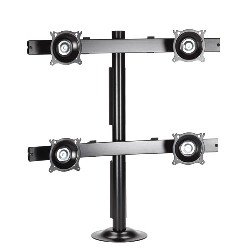 Chief KTG440B Quad Monitor Grommet Mount (Black)